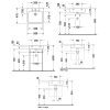 Duravit Vero Mosdó 100x47cm túlfolyóval 2 csaplyukkal 0454100024