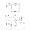 Duravit Vero Mosdó 60x47cm csiszolt túlfolyóval csaplyukkal 0454600027