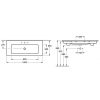 Villeroy&Boch Venticello mosdó 1200x500mm 4104CL01