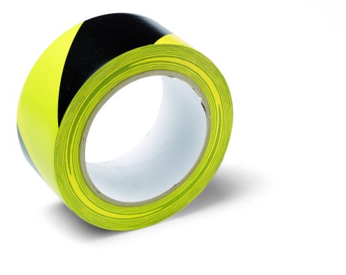 Schuller Veszélyt jelző ragasztószalag sárga/fekete 5 cm x 33 m