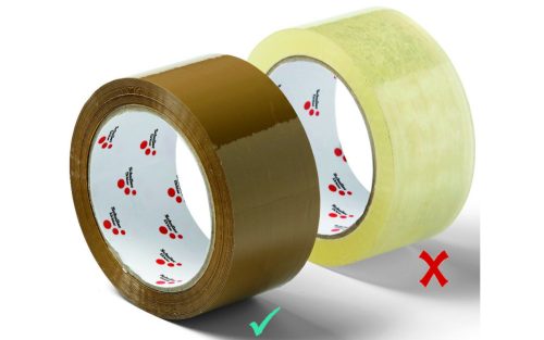 Schuller PP csomagoló szalag zajtalan barna, akril 48 mm x 66 m