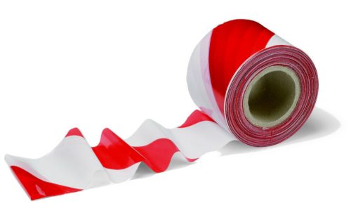 Schuller Korlát- és jelzőszalag piros/fehér piros/fehér 7 cm x 200 m