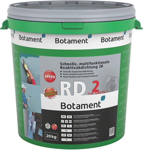 Botament RD 2 THE GREEN 1, 2K Gyorskötésű többfunkciós reaktív vízszigetelő 20 kg