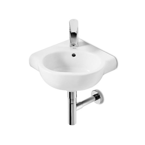Roca Meridian Sarok kézmosó 35x35 cm szerelő készlettel A32724C000
