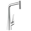 Hansgrohe Metris Select egykaros konyhai csaptelep kihúzható kifolyó króm 14884000