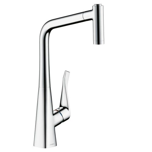 Hansgrohe Metris Select egykaros konyhai csaptelep kihúzható kifolyó króm 14884000