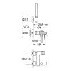 Grohe Eurocube Egykaros kádcsaptelep 1/2" króm 23141000