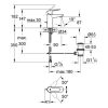 Grohe Bauedge Mosdócsaptelep króm 23356000
