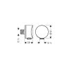 Hansgrohe Fixfit S fali csatlakozó 27453000