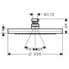 Hansgrohe Croma 220 fejzuhany króm 26464000
