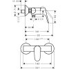 Hansgrohe Focus Egykaros zuhanycsaptelep, színkészlet 31960000