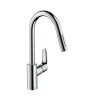 Hansgrohe Focus Egykaros Konyhai Csaptelep Kihúzható zuhanyfejjel 31815000