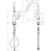 Hansgrohe Focus Egykaros Konyhai Csaptelep Kihúzható zuhanyfejjel 31815000