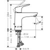 Hansgrohe Focus 100 Egykaros mosdócsaptelep DN15, króm 31607000