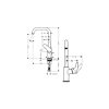 Hansgrohe Focus 240 Egykaros mosdócsaptelep DN15, króm 31609000