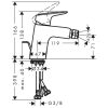 Hansgrohe Logis 70 Egykaros bidécsaptelep Króm 71204000