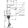 Hansgrohe Metris 110 Mosdócsaptelep króm 31080000