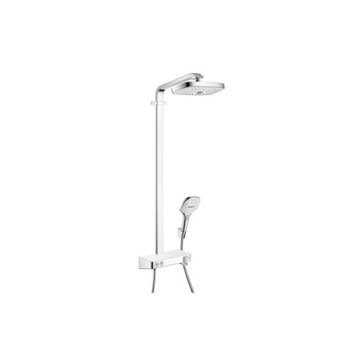 Hansgrohe Raindance Select E 300 2jet Showerpipe fehér króm 27126400