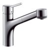 Hansgrohe Talis S Egykaros konyhai csaptelep kihúzható zuhanyfejjel króm 32841000