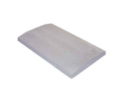 Leier lábazati kúpos fedlap finombeton szürke 49x20x4 cm