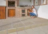 Leier Patio térkő és falazóelem, téglavörös antik, 25x12,4x5 cm