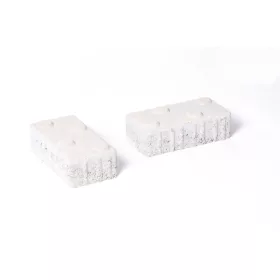 Leier Taktilis Vezetőkő bordás fehér 30x30 cm 6 cm