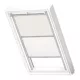 Velux Duo fényzáró roló, DFD MK04 bézs(1085S), fehér színű harmonikarolóval (1016), 78x98 cm