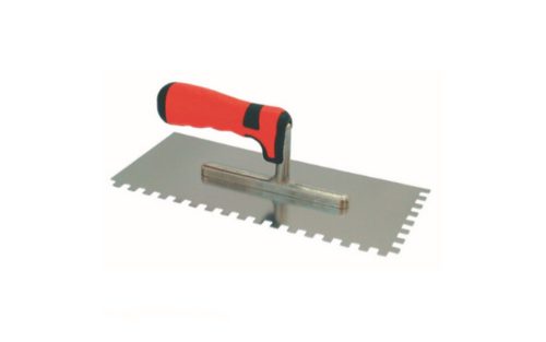 Fogazott glettelő soft, német, profi rozsdamentes 15x15 mm
