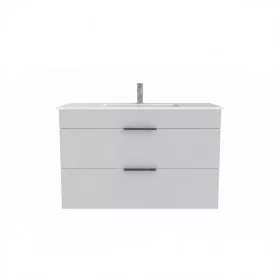  Jika Cube Alsószekrény mosdóval 100 2 fiókkal 100x43cm fehér 4.5365.2.176.300.1
