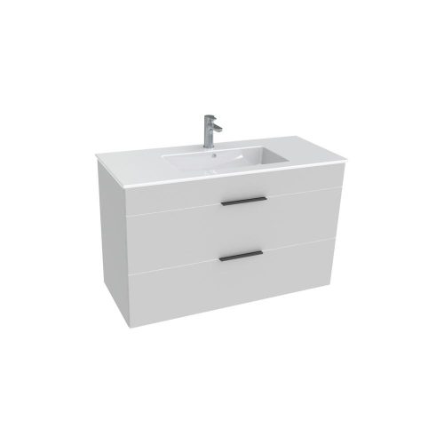 Jika Cube Alsószekrény mosdóval 100 2 fiókkal 100x43cm fehér 4.5365.2.176.300.1