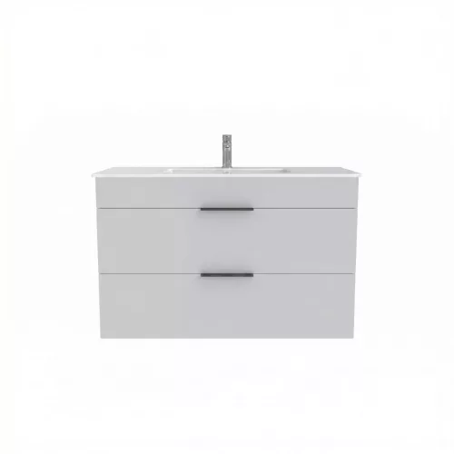 Jika Cube Alsószekrény mosdóval 100 2 fiókkal 100x43cm fehér 4.5365.2.176.300.1