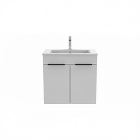   Jika Cube kétajtós alsószekrény, mosdóval, 64x42,2cm, fehér H4536011763001