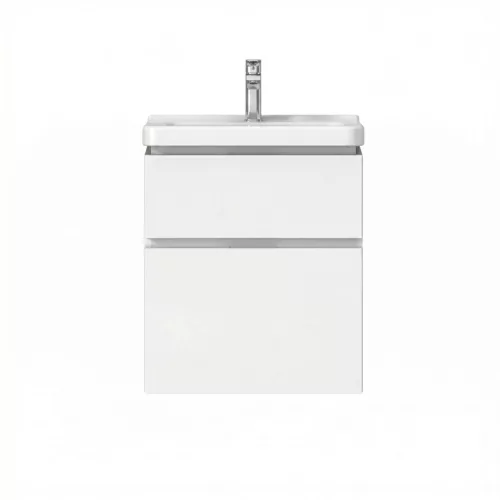 Jika Cubito Pure alsószekrény, 1 fiókkal, 59x48cm, fehér színben, mosdó nélkül, H40J4233015001
