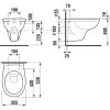 Jika Dino Fali WC mély öblítésű rimless 8.2137.7.000.000.1