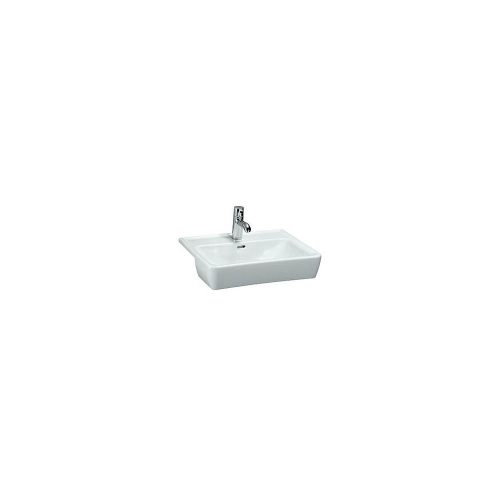 Laufen Pro A Félig beépíthető mosdó 56x44cm középen 1 csaplyukkal 8.1296.1.000.104.1