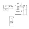 Laufen Pro A Kézmosó 45x34cm 1 csaplyukkal középen 8.1195.1.000.104.1