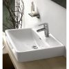Laufen Pro A Mosdótál 65x48cm 1 csaplyukkal középen alja csiszolt 8.1795.3.000.104.1