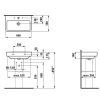 Laufen Pro A Ráépíthető mosdó Compact 60x38cm 1 csaplyukkal középen 8.1795.9.000.104.1