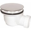 Hüppe EasyStep lapos lefolyó és króm lefolyfedél max.0,6l/s 215480R91
