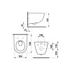 Laufen Pro New Fali WC mélyöblítésű H8209560000001