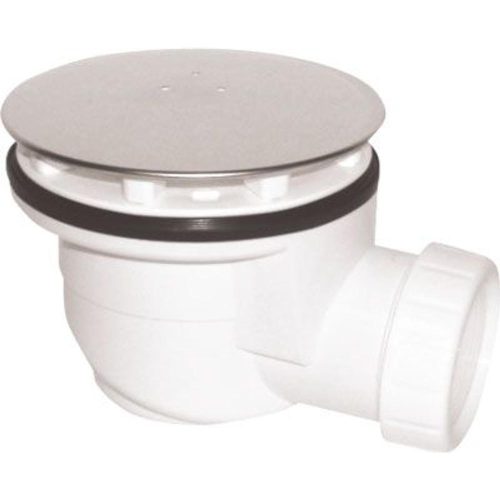 Hüppe EasyStep lapos lefolyó és króm lefolyfedél max.0,8l/s 215481R91