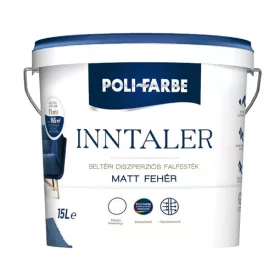 Poli-Farbe Inntaler Beltéri falfesték fehér (kerek) 15 l