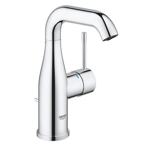 Grohe Essence "M" méretű mosdócsaptelep, automata lefolyógarnitúrával, króm, 23462001