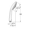 Grohe Euphoria 110 Massage 3 funkciós  kézizuhany, króm, 27221000