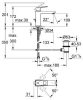 Grohe Eurocube mosdócsaptelep egykaros M-Size, króm