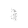 Grohe Grotherm 800 termosztátos zuhanycsaptelep, zuhanyszett nélkül, 34558000