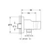 Grohe Relexa Csatlakozó könyök 28628000