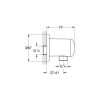 Grohe Relexa Plus fali csatlakozó (könyök) króm 28671000