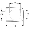 Geberit iCon Square Wc-ülőke, 571910000