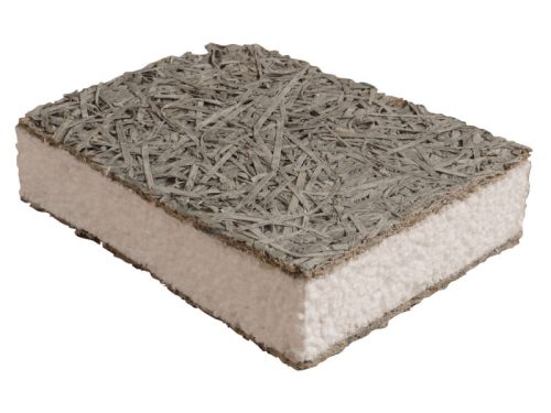 Masterplast Woodwool EPS Cementkötésű fagyapot EPS betéttel 7,5 cm 0,6x2 m